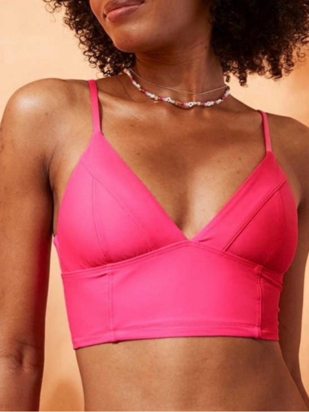NWT Aerie Longline Triangle Bikini Top